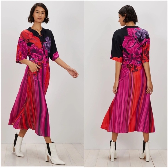 NWT THE KIT. Cobie Shirtdress in Striped Iris size 18 new - Picture 1 of 12